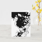 Blumen-Doodle Karte (Gelbe Blume)