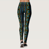 Blumen-Doodle Leggings (Rückseite)