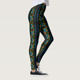 Blumen-Doodle Leggings