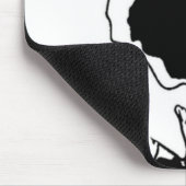 Blumen-Doodle Mousepad (Ecke)