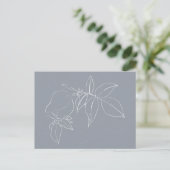 Blumen-Doodle  Postkarte (Stehend Vorderseite)