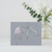 Blumen Doodle Postkarte (Stehend Vorderseite)