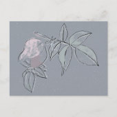 Blumen Doodle Postkarte (Vorderseite)