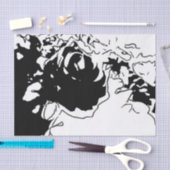 Blumen-Doodle Seidenpapier (Handwerk)