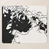 Blumen-Doodle Sherpadecke (Vorderseite (Horizontal))