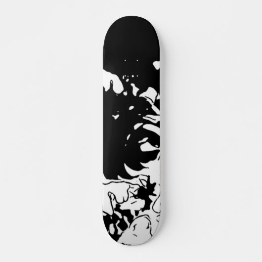 Blumen-Doodle Skateboard (Vorne)