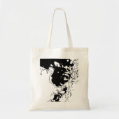 Blumen-Doodle Tragetasche (Vorne)