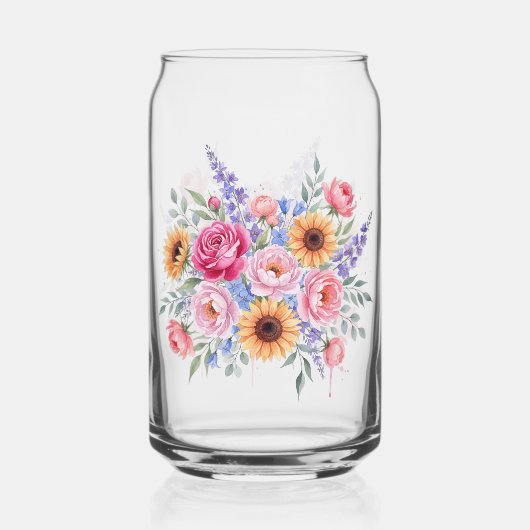 Blumen Dosenglas (Vorderseite)