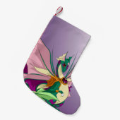 Blumen-Drache Kleiner Weihnachtsstrumpf (Vorderansicht (hängend))