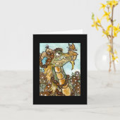 Blumen-Drache Notecard Karte (Gelbe Blume)