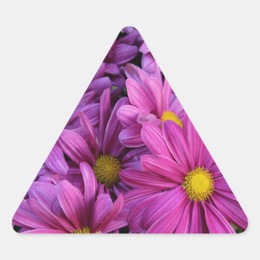 BLUMEN DREIECKIGER AUFKLEBER (Vorderseite)