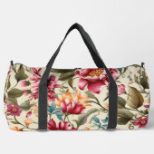 Blumen-Duffeltasche mit leuchtendem Rosa Duffle Bag (Vorderseite)