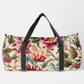 Blumen-Duffeltasche mit leuchtendem Rosa Duffle Bag (Rückseite)