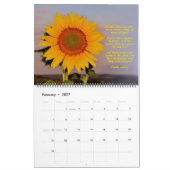 Blumen durch Entwurf - Psalm-und Kalender (Feb 2027)