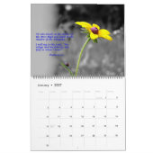 Blumen durch Entwurf - Psalm-und Kalender (Jan 2027)