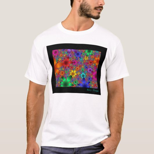 Blumen durch Fraktale T-Shirt (Vorderseite)