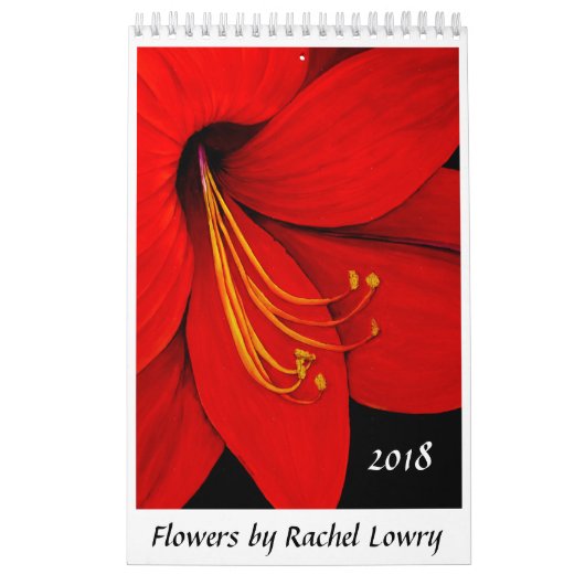 Blumen durch Kalender Rachel Lowry 2018 (Titelbild)