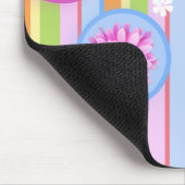 Blumen durch Sonne Mousepad (Ecke)