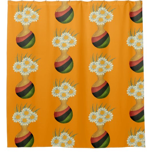 Blumen Duschvorhang (Vorderseite)