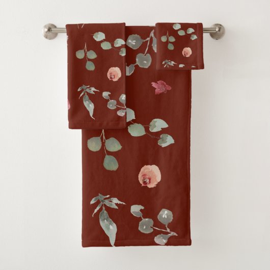 Blumen Duschvorhang Badhandtuch Set (Insitu)