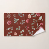 Blumen Duschvorhang Badhandtuch Set (Handtuch)