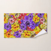 Blumen-Duschvorhang Badhandtuch Set (Handtuch)