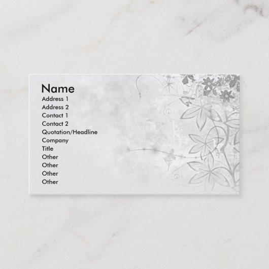 Blumen--Ecke-Geschäft-Karte Visitenkarte (Vorderseite)