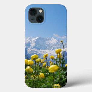 Blumen Eiger Monch Schweizer Alpen Case-Mate iPhone Hülle