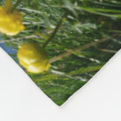 Blumen | Eiger Monch Schweizer Alpen Fleecedecke (Ecke)