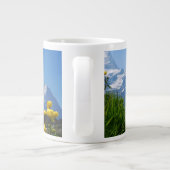 Blumen | Eiger Monch Schweizer Alpen Jumbo-Tasse (Rückseite)