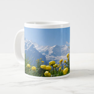 Blumen   Eiger Monch Schweizer Alpen Jumbo-Tasse