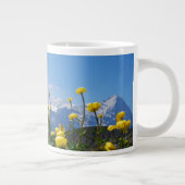 Blumen | Eiger Monch Schweizer Alpen Jumbo-Tasse (Rechts)