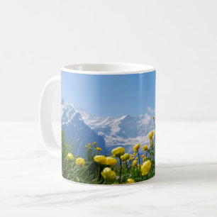 Blumen   Eiger Monch Schweizer Alpen Kaffeetasse