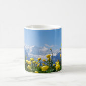 Blumen | Eiger Monch Schweizer Alpen Kaffeetasse (Mittel)