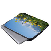 Blumen | Eiger Monch Schweizer Alpen Laptopschutzhülle (Vorne Knopf)