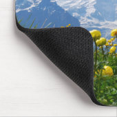 Blumen | Eiger Monch Schweizer Alpen Mousepad (Ecke)