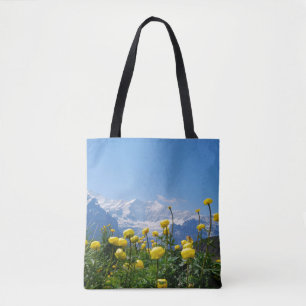 Blumen   Eiger Monch Schweizer Alpen Tasche