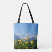 Blumen | Eiger Monch Schweizer Alpen Tasche (Rückseite)