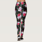 Blumen - Einfache verschiedene Farben Leggings (Rückseite)
