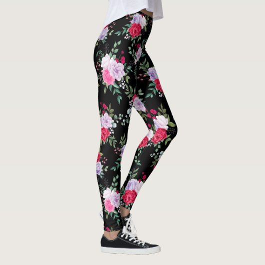 Blumen - Einfache verschiedene Farben Leggings (Rechts)