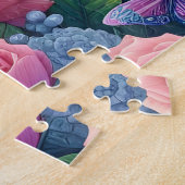 Blumen-Einhorn-Rosengarten Puzzle (Seite)