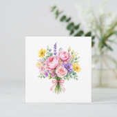 Blumen Einladung (Stehend Vorderseite)