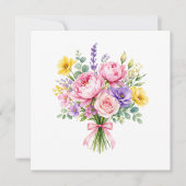 Blumen Einladung (Vorderseite)