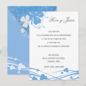 Blumen- - Einladung von Hochzeit (Vorne/Hinten)