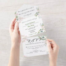Blumen • Einladung zur Hochzeit in einem