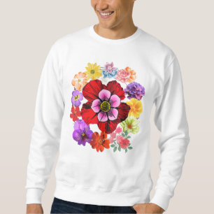 Blumen – Elegantes botanisches Blumendesign  Sweatshirt