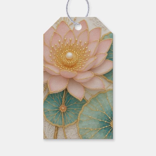 Blumen-Eleganz-Anhänger Geschenkanhänger (Vorderseite)