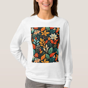 Blumen Exotische Blumen Muster T-Shirt