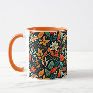 Blumen Exotische Blumen Muster Tasse