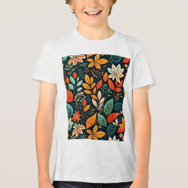 Blumen Exotische Blumen Muster Tri-Blend Shirt